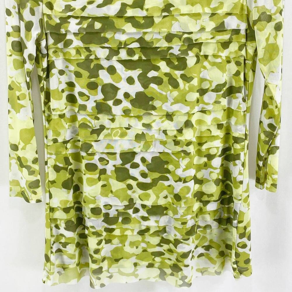 MULTIPLES Green Camo Polyester Round Neck Lined B… - image 6
